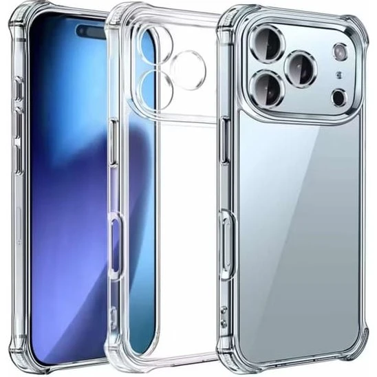 iPhone 17 Pro Stødsikkert Cover – Gennemsigtig TPU med kamerabeskyttelse