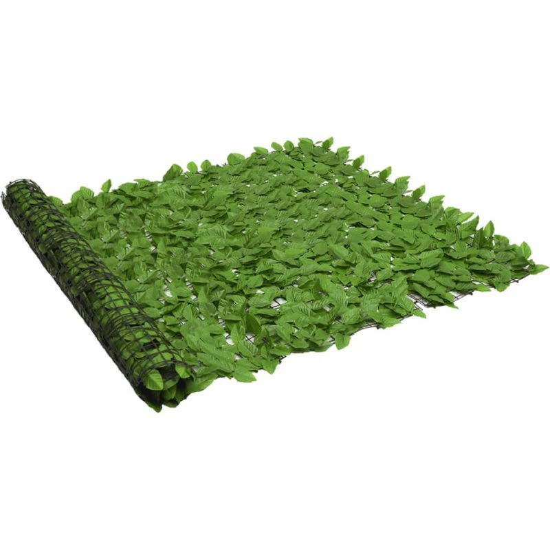 Altanafskærmning 300x150 cm med grønne blade (PE)
