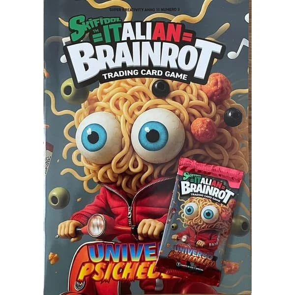 Italian Brainrot Series 1 Album + 7 Cards Universo Psichedelico