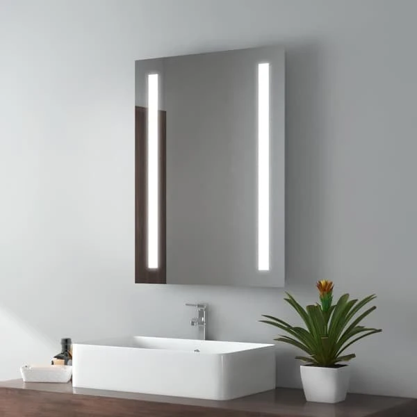 EMKE LED-badeværelsespejl med lys, 500x700 mm, IP44