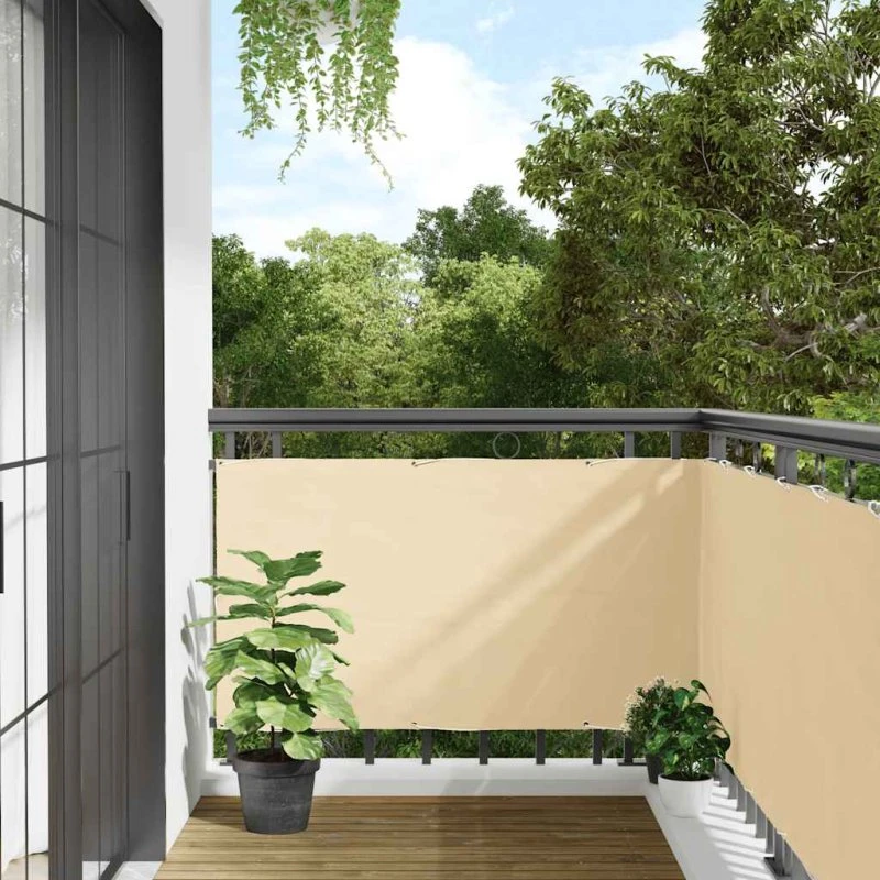 Altanafskærmning PVC 500x90 cm - Creme