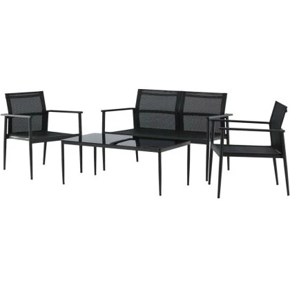 Break Loungesæt 4 dele, sort