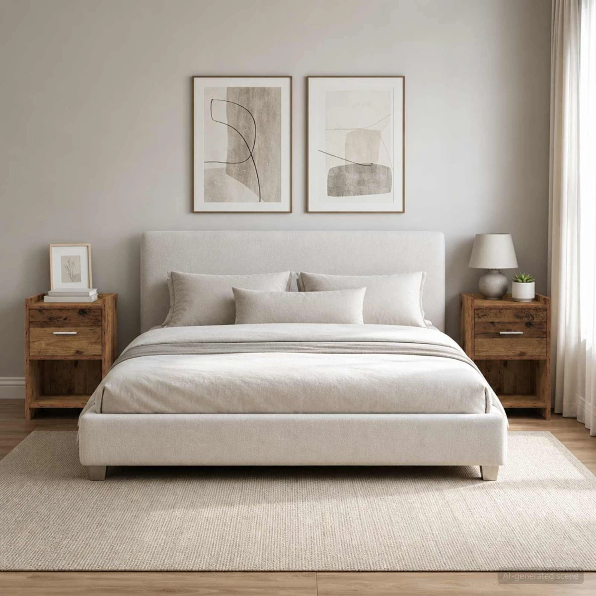 vidaXL Sengeborde 2 stk. Gammelt træ 40 x 30 x 60 cm