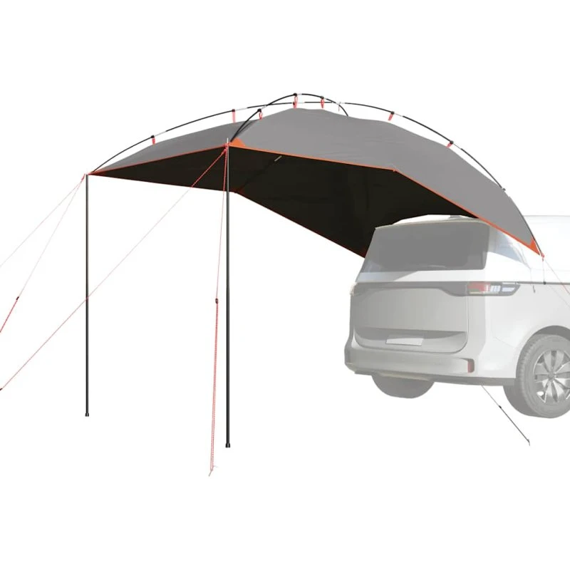 Vandtæt fortelt til bil - grå/orange