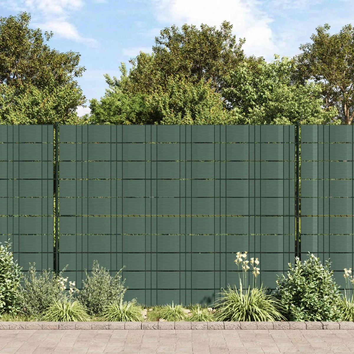 vidaXL Hegns Privatskærm Tape, Grøn, 260 x 19 cm