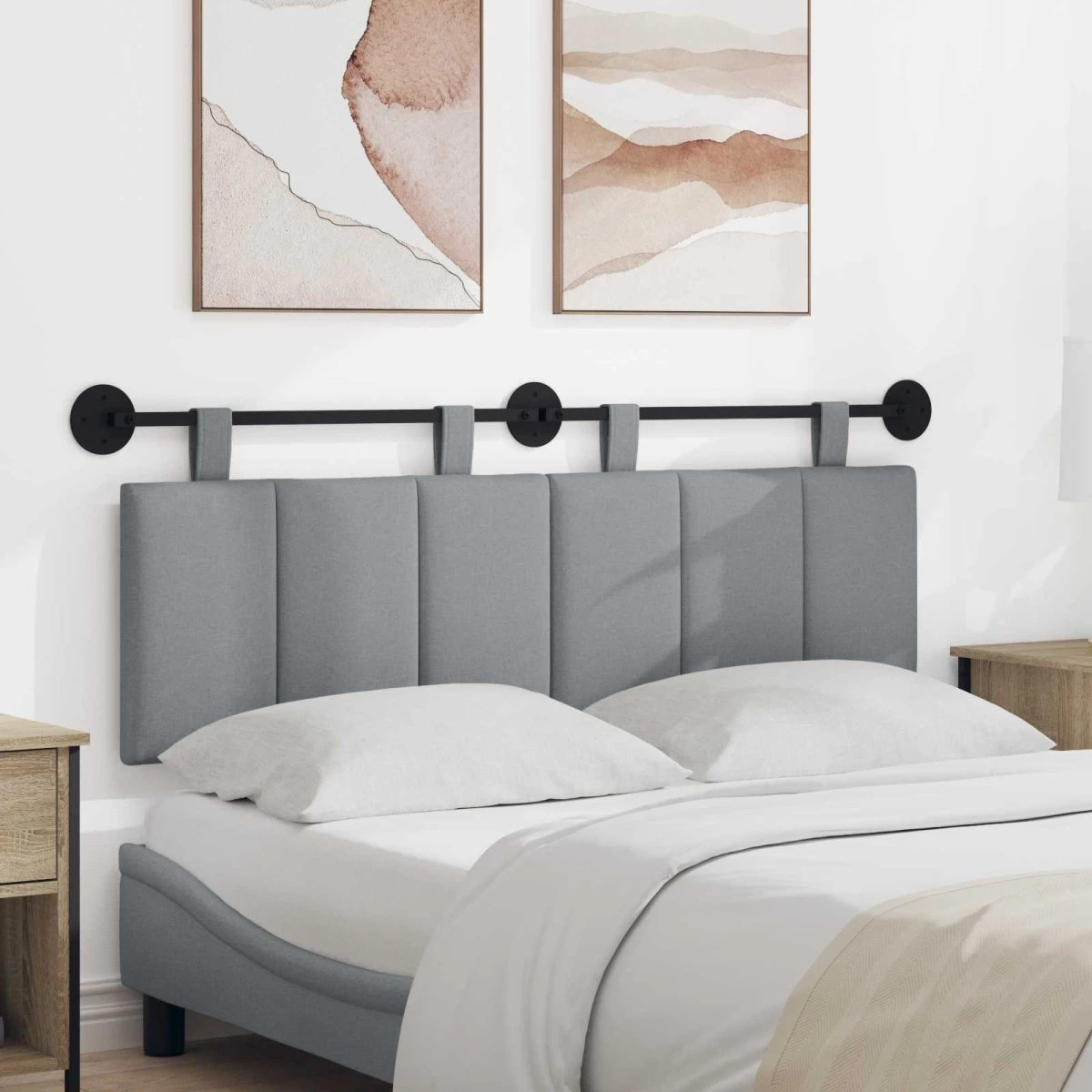 vidaXL Hængende Sengegavle i Stof - 2 stk. (130 x 55 x 5 cm)