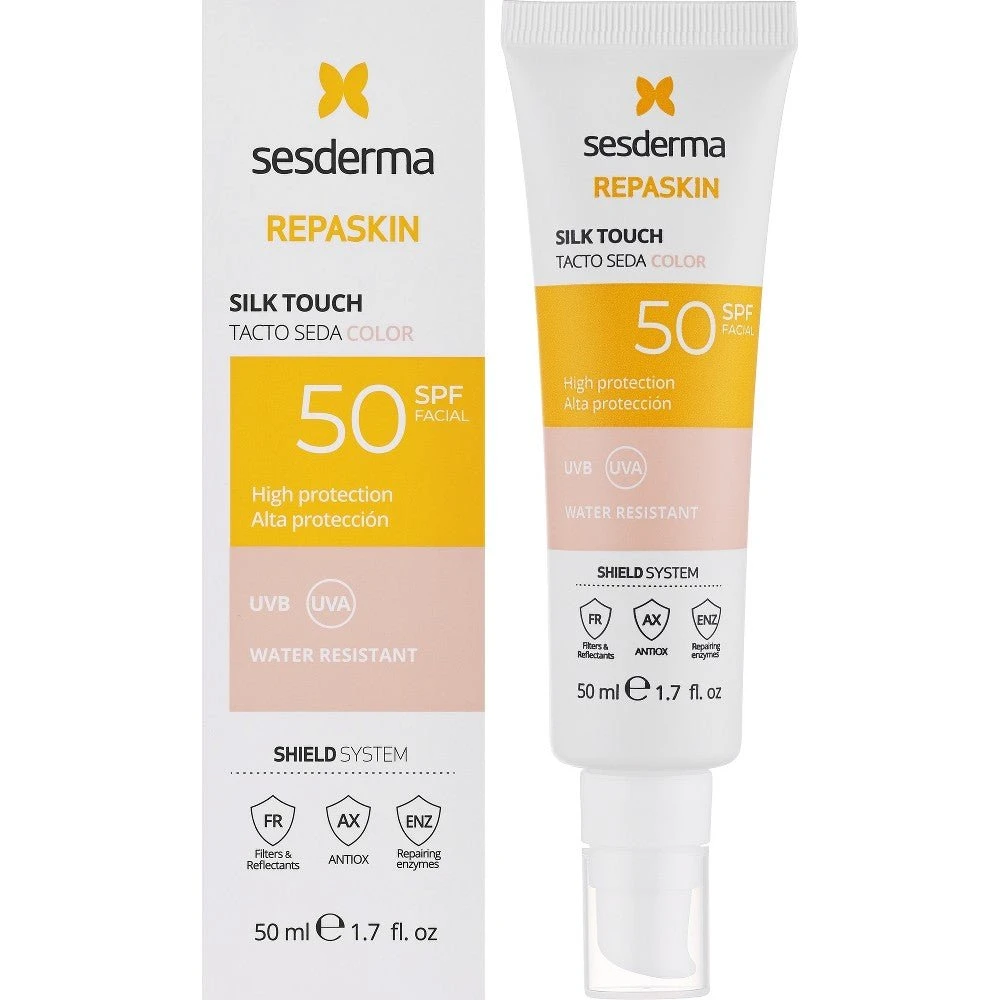 Sesderma Repaskin Silk Touch SPF 50 Farvet Ansigtscreme 50ml