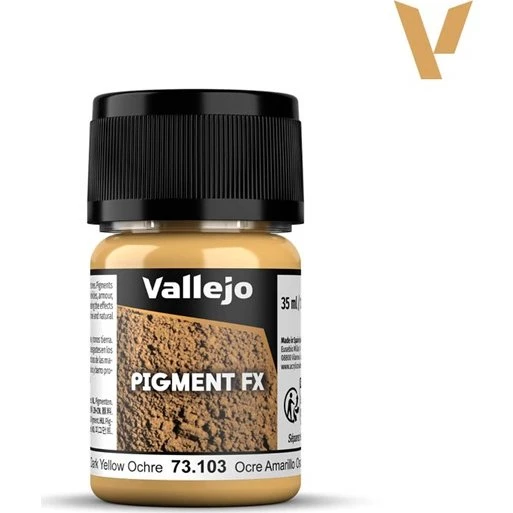 Vallejo Pigments Dark Yellow Ochre 35ml 73103