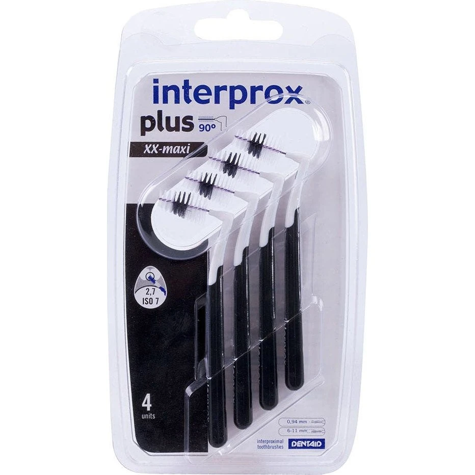 Interprox Plus 90° XX-Maxi Interdentalbørster, 6-11 mm (4 stk)