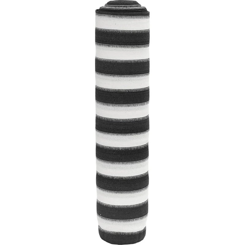 HDPE afskærmning 1,5x50 m, 150 g/m² – Antracit/Hvid