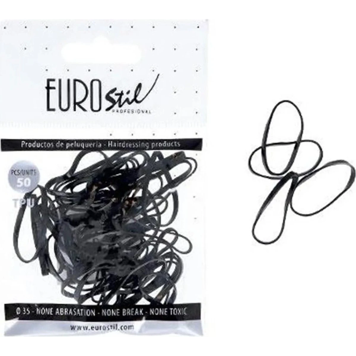 Eurostil 50 stk. sorte elastikker
