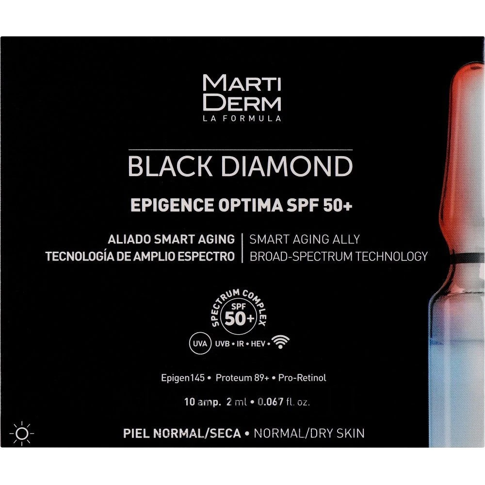 MartiDerm Black Diamond Epigence Optima SPF 50+ (10 hætteglas)