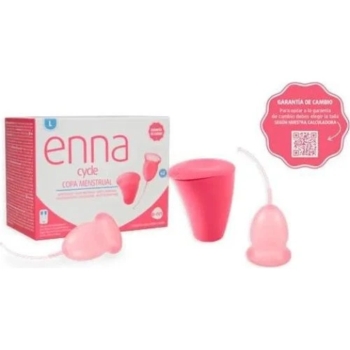 Enna Cycle Menstruationskopper str. L (2 stk. inkl. sterilisator)