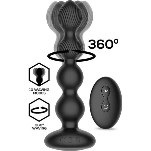Mouve Butt Plug med fjernbetjening og vibration