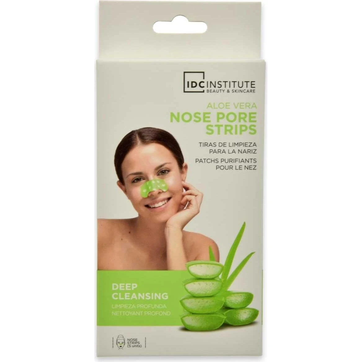 Idc Institute Aloe Vera Strips til nasale porer, 5 stk.