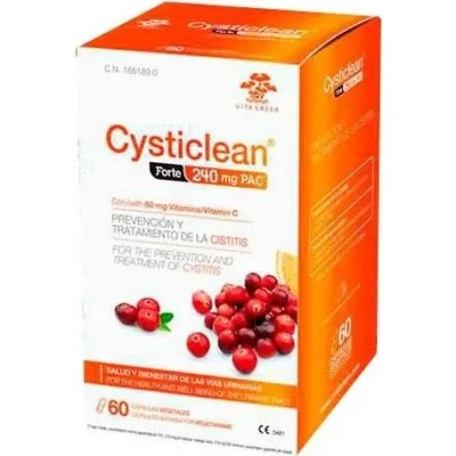 Cysticlean™ Stærk - 60 kapsler med PAC og C-vitamin