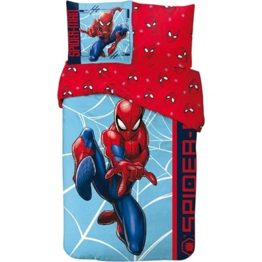 Spiderman Sengetøj 140x200 cm - Bomuld