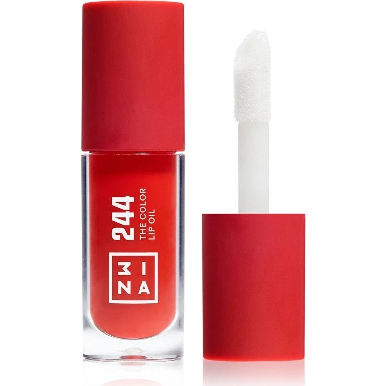 3INA The Color Læbeolie 244 - Klassisk Rød, 4 ml