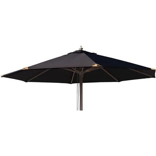 Signe Parasol Ø 3 m, 2-delt - Sort