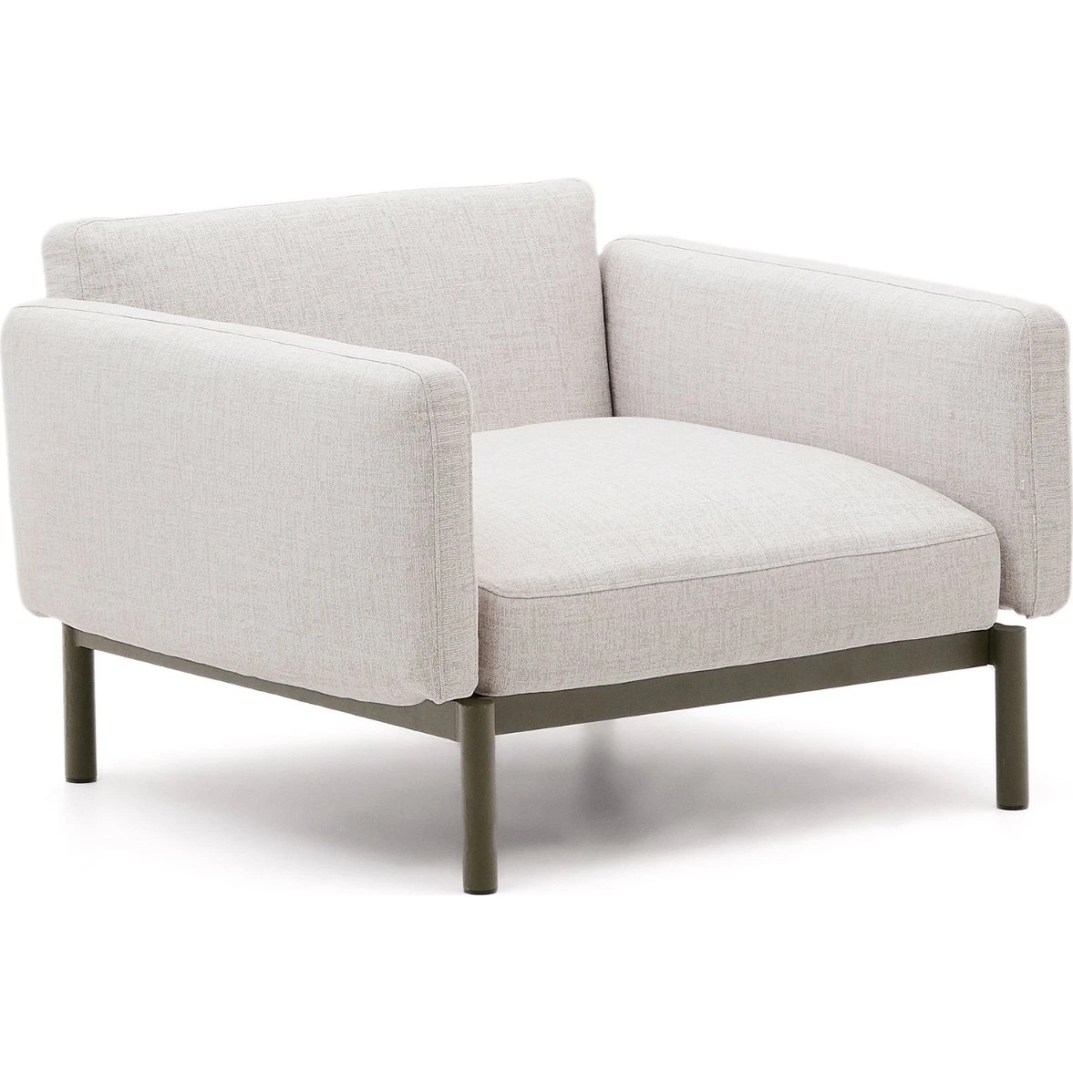 Kave Home Sorells 3-personers loungesofa i beige aluminium