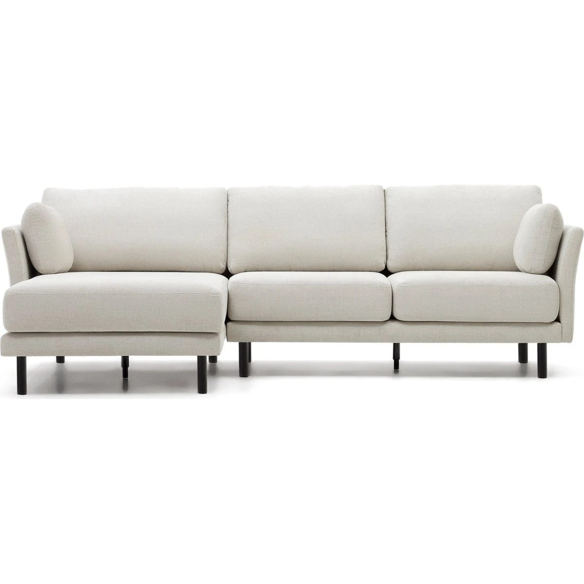 Kave Home Gilma 3-personers sofa med chaiselong i grå chenille