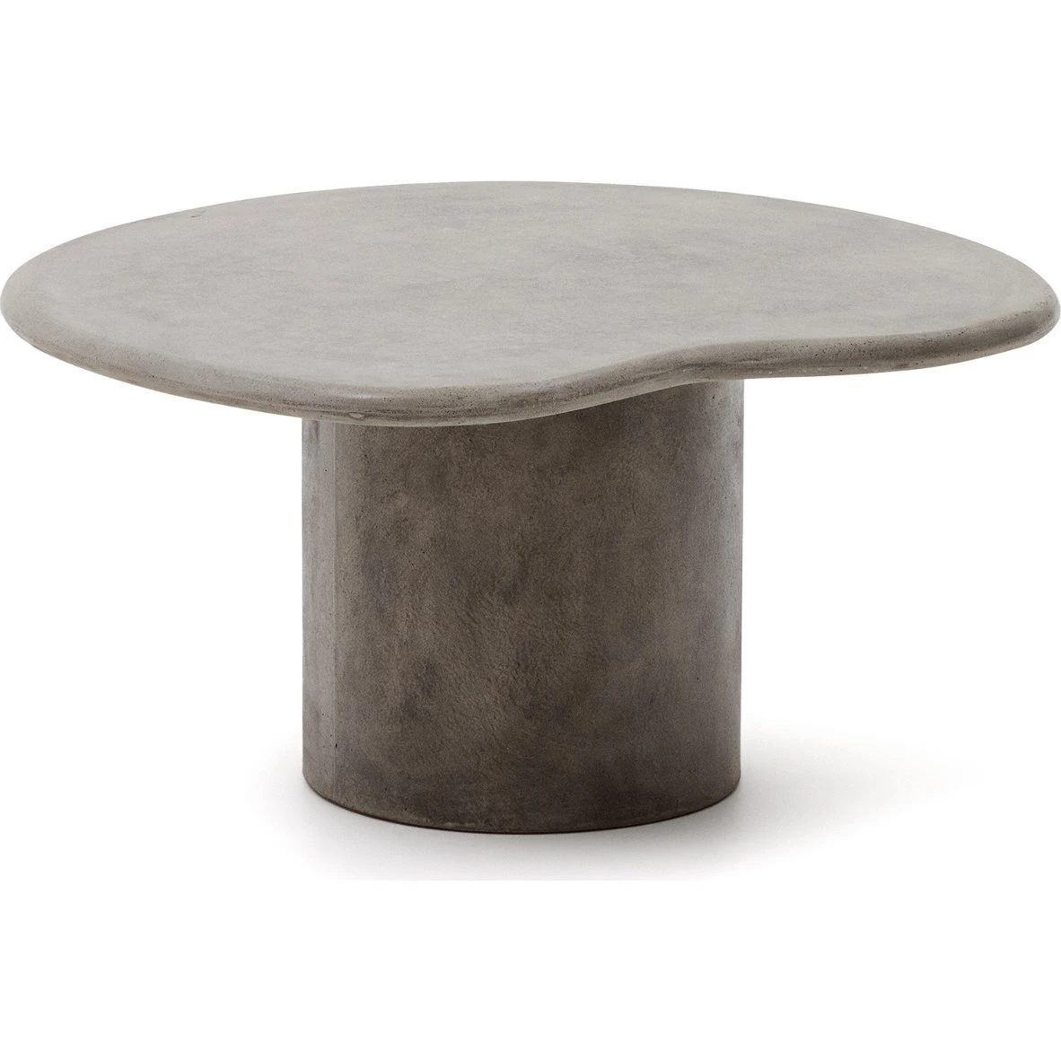 Kave Home Macarella udendørs sofabord i grå fibercement 83x77x41 cm