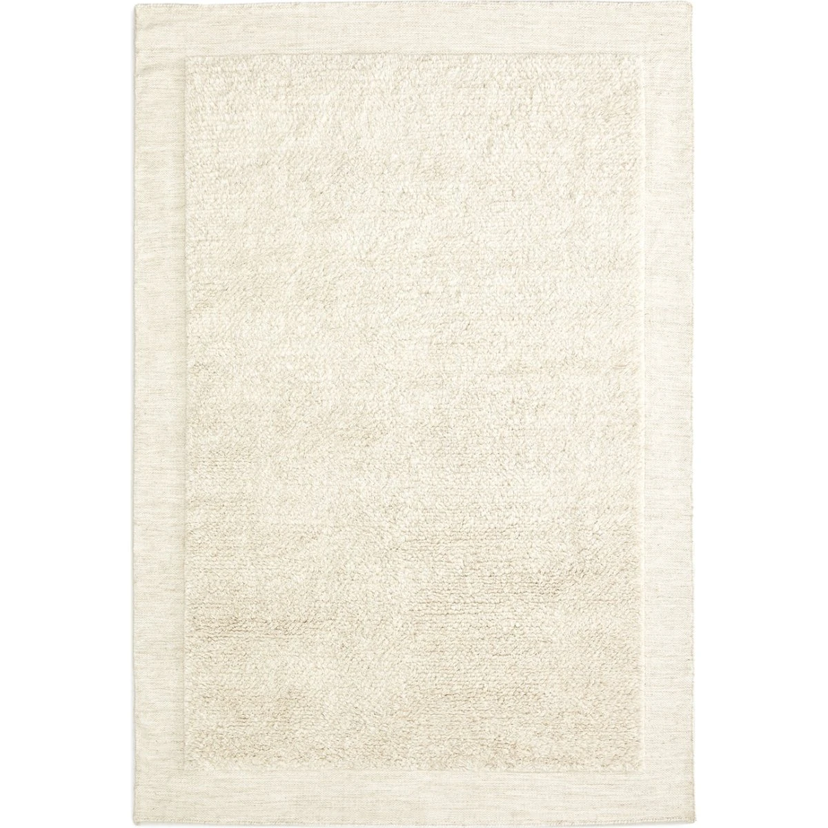 Kave Home Marely Gulvtæppe, Hvid Uld, 200x300 cm
