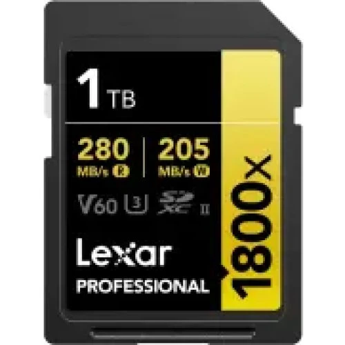 Lexar Professional Gold 1800x SDXC 1TB UHS-II V60
