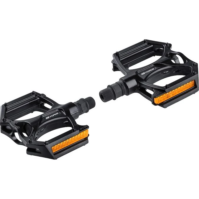 FORCE BMX-pedaler i aluminium - Sort