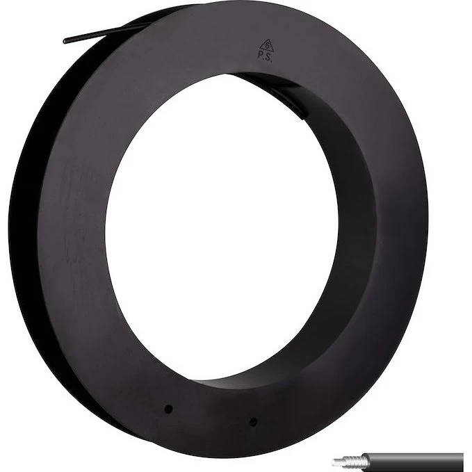 FORCE udvendig bremsekabel 5mm - 50 meter rulle, sort