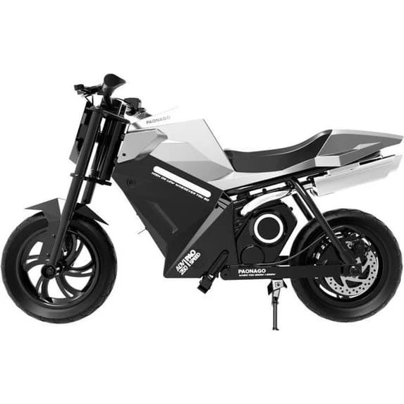 OVIVO ADV250 Elmotorcykel til børn - Sølv - 12,5 tommer