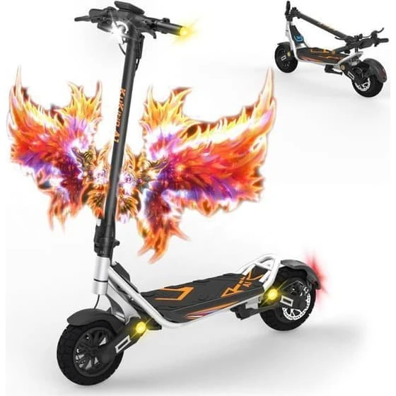 Kukirin A1 Elektrisk Scooter - 800W - 48V 13Ah - 45 km rækkevidde