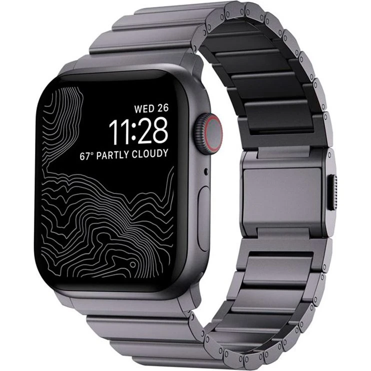 Nomad Aluminum Band 45mm - Space Gray til Apple Watch