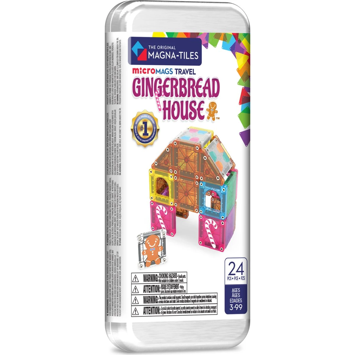Magna-Tiles Travel Gingerbread House - 24 dele