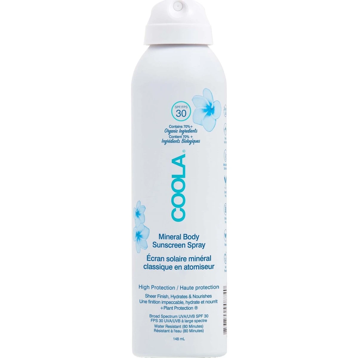 COOLA Zinc Oxide Sunscreen Spray SPF 30 Fragrance-Free 148 ml