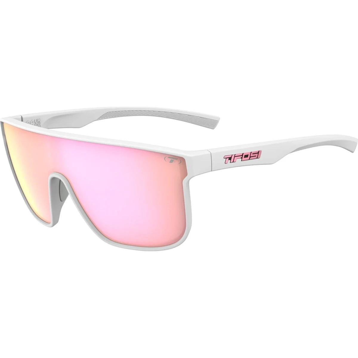 Tifosi Sanctum XL Cykelbriller - Matte White/Pink Mirror