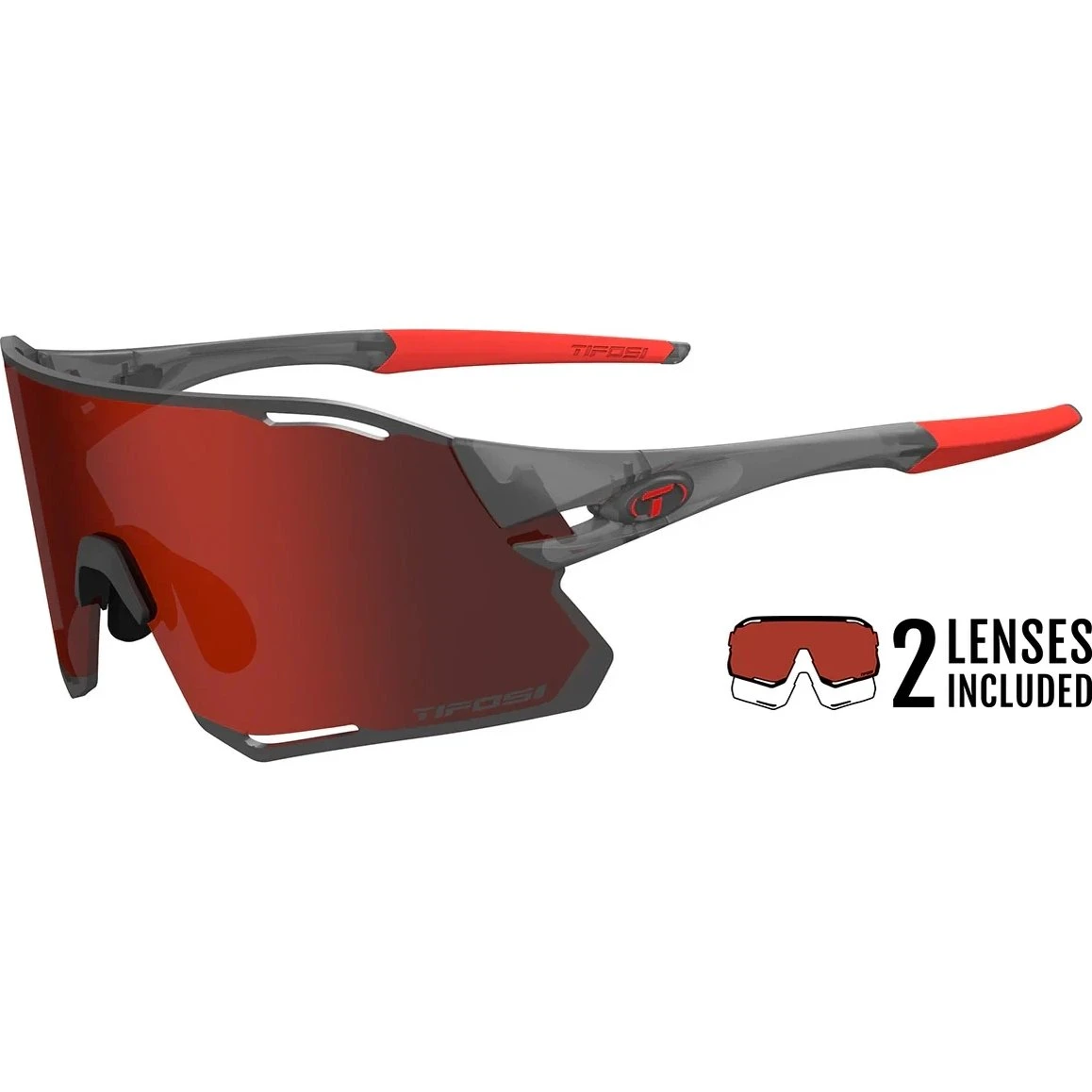 Tifosi Rail Race Satin Viper Red Cykelbriller