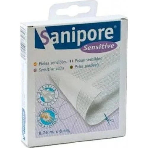Sanipore Klæbende Forbinding, 75cm x 8cm