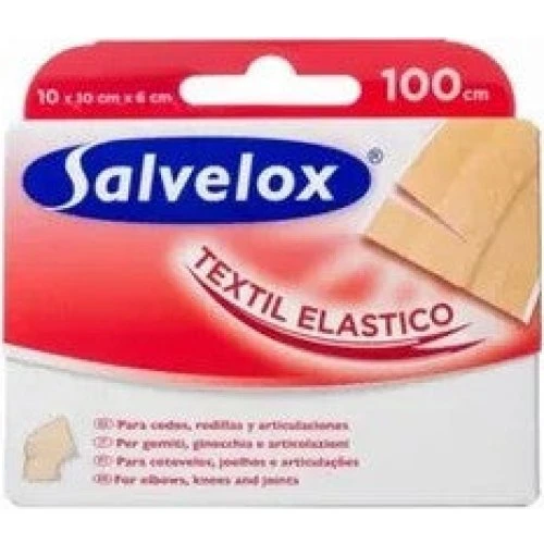 Salvelox Tekstil Elastiske Plastre 12x10 cm
