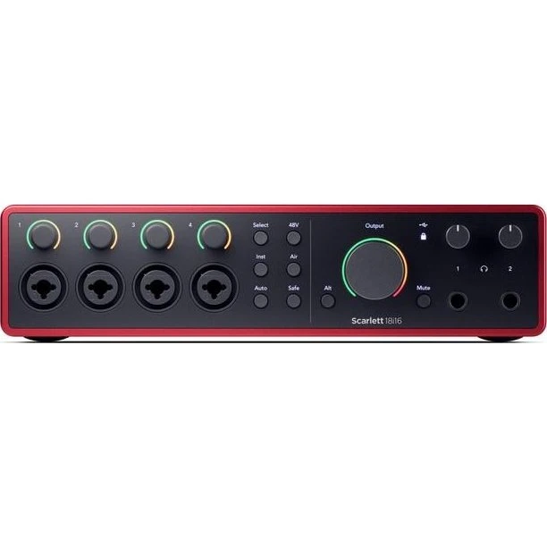 Focusrite Scarlett 18i16 4th Gen Lydinterface - Rød/Sort