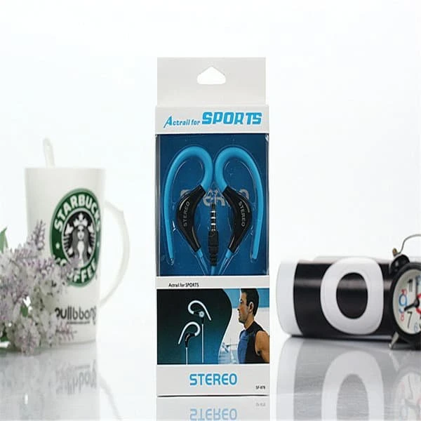 Actrail SF-878 Stereo Sports-høretelefoner med mikrofon - Blå