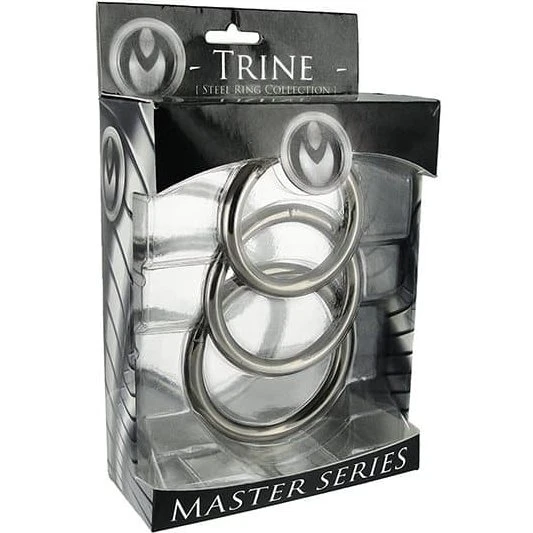 Trine Steel Ring Collection - Sæt med 3 penisringe