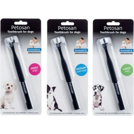 Petosan Hundetandbørste med dobbelte børstehoveder, Large