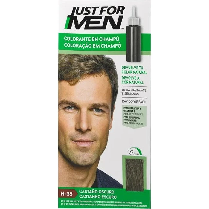 Just For Men Mørkebrun farveshampoo