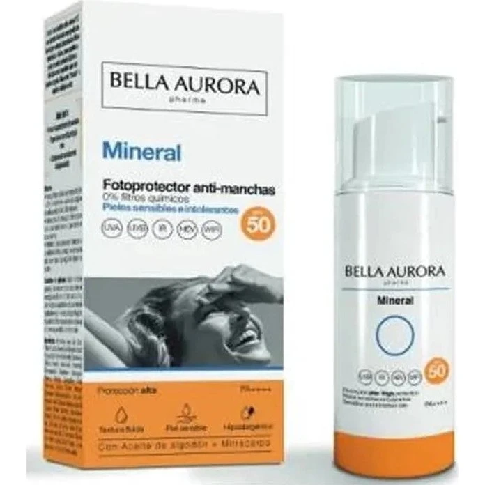 Bella Aurora Mineral Anti-blemish Solcreme SPF 50, 50 ml