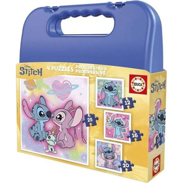 Educa My First 4 Puzzles Stitch - Disney Puslespilssæt