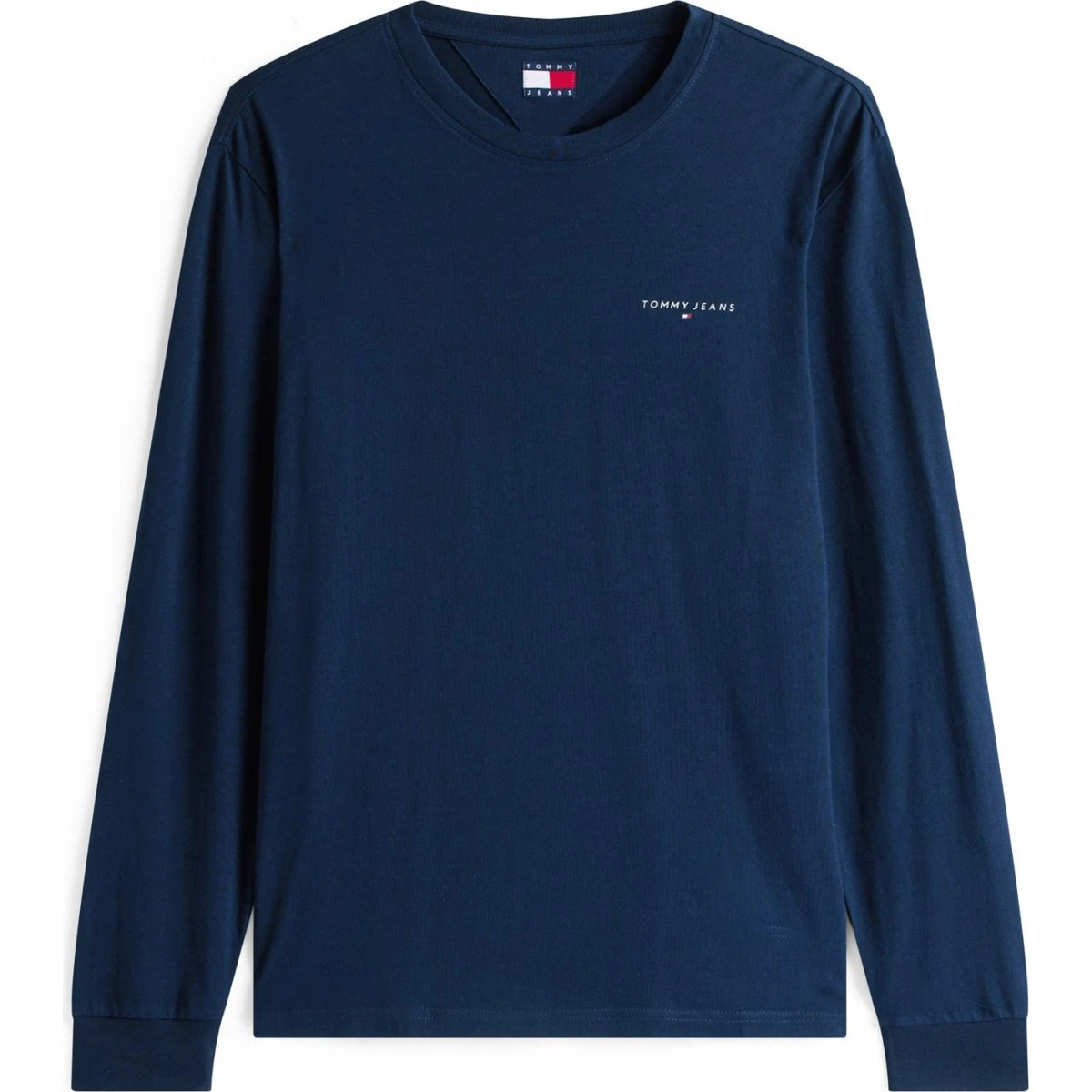 Tommy Jeans Navy Langærmet T-shirt med Slim Fit