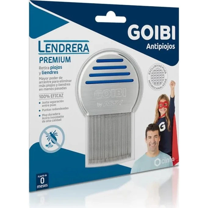 Goibi Premium Anti-lusekam med metalbørster
