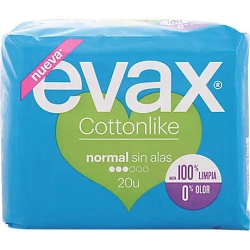 Evax Bomuldslignende hygiejnebind, normale, 20 stk.