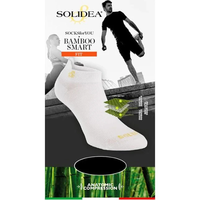 Solidea Bambus Smart Fit åndbare strømper - Sort 3L